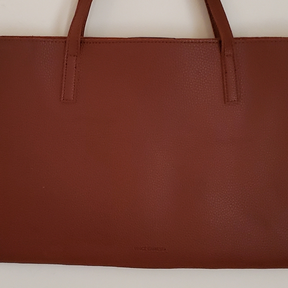 Vince Camuto Lucky Stripe Rusty Brown Laptop Bag - Picture 6 of 7